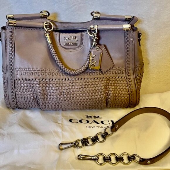 COACH MADISON CAROLINE DOWEL SATCHEL - Picture 1 of 7